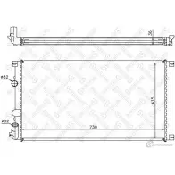 Радиатор охлаждения двигателя STELLOX 10-26169-SX P 1S7E Renault Master (ED) 2 Кабина с шасси 2.5 dCi 120 115 л.с. 2001 – 2025