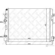 Радиатор охлаждения двигателя STELLOX 10-26172-SX CX36 ZM Nissan Kubistar (X76) 1 Фургон 1.5 dCi 82 л.с. 2003 – 2024