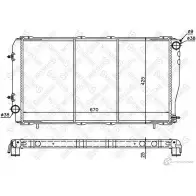 Радиатор охлаждения двигателя STELLOX 10-26242-SX B ZFJ9J 3599650
