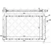 Радиатор охлаждения двигателя STELLOX 10-26274-SX 3599682 T5DGY Z9 4057276078291