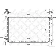 Радиатор охлаждения двигателя STELLOX 4057276078307 58X RHZ 10-26281-SX 3599689