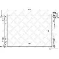 Радиатор охлаждения двигателя STELLOX 3600020 4057276487505 10-26616-SX LP J1W