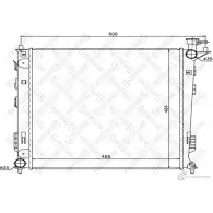 Радиатор охлаждения двигателя STELLOX 10-26618-SX L F42CZ Hyundai ix35 (LM, EL) 1 Кроссовер 2.0 CRDi 4WD 136 л.с. 2010 – 2024