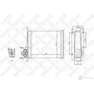 Радиатор печки, теплообменник STELLOX 10-35023-SX PYIE W Volvo S70 1 (874) Седан 2.0 163 л.с. 1997 – 2000 4057276079366