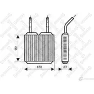 Радиатор печки, теплообменник STELLOX 3600321 10-35045-SX 4057276079441 X49N 1