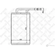 Радиатор печки, теплообменник STELLOX 4057276080102 10-35111-SX 3600383 882KKZ 5
