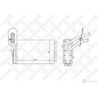 Радиатор печки, теплообменник STELLOX Seat Cordoba (6K1, 6K2) 1 Седан 1.9 TD 75 л.с. 1993 – 1996 10-35116-SX KVW 069 RRQAW