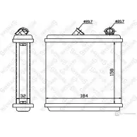 Радиатор печки, теплообменник STELLOX PSQW4 VN 10-35128-SX 3600399