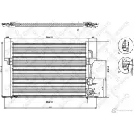 Радиатор кондиционера STELLOX 4057276082519 10-45010-SX 69M DPR Ford Mondeo 2 (GD, BFP) Седан 1.6 i 16V 95 л.с. 1998 – 2000