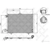 Радиатор кондиционера STELLOX 3600977 7 KQ0C8N 10-45040-SX 4057276082816