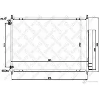 Радиатор кондиционера STELLOX 4057276083028 RJ8 DFSO 3600998 10-45061-SX