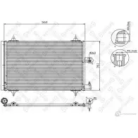 Радиатор кондиционера STELLOX 10-45064-SX 3601001 4057276083059 K FXCK