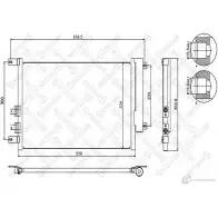 Радиатор кондиционера STELLOX 4057276083103 J NY3FS1 10-45069-SX 3601006