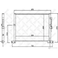 Радиатор кондиционера STELLOX 3601044 W BXJBSV 10-45110-SX 4057276083516