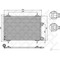 Радиатор кондиционера STELLOX 4057276083868 10-45145-SX C W84R 3601078