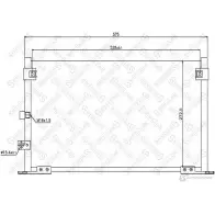 Радиатор кондиционера STELLOX Toyota Hilux (N140, 50, 60, 70) 6 Пикап 2.4 TD 4WD (LN165. LN170. LN190) 90 л.с. 1998 – 2002 X5HR G1 4057276083967 10-45155-SX