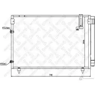 Радиатор кондиционера STELLOX 1W 0ETOA 10-45531-SX Toyota Ipsum (M20) 2 Минивэн 2.0 (ACM20) 150 л.с. 2001 – 2009