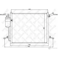 Радиатор кондиционера STELLOX Q0ZJ6G R Mitsubishi L200 10-45584-SX 4057276085077