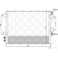 Радиатор кондиционера STELLOX F 7E57 3601652 10-45727-SX