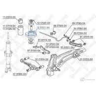 Опора стойки амортизатора STELLOX 4057276105805 Honda CR-V 1 (RD) Кроссовер 2.0 16V 4WD (RD1. RD3) 147 л.с. 1999 – 2002 QBN O7 12-37011-SX