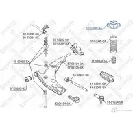Опора стойки амортизатора STELLOX 4057276107007 177154639 12-53036-SX L6F UY