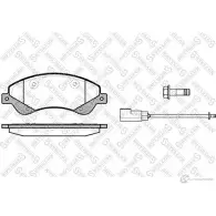 Тормозные колодки дисковые, комплект STELLOX 1262 002L-SX PCA125102 3603701 24 485