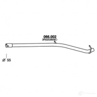 Выхлопная труба глушителя PEDOL 58G D0A 066002 1437714652
