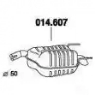 Задний глушитель PEDOL 2S6W D0 1437713789 014607