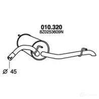 Задний глушитель PEDOL 010320 FW QBH 1437714158