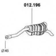 Задний глушитель PEDOL FD0WPS I 1437714281 012196