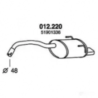Задний глушитель PEDOL EUM8 4C6 012220 1437714271