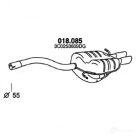 Задний глушитель PEDOL 018085 N T2SKQC 1437714038