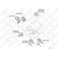 Подушка двигателя STELLOX DN 304 3606804 25-17509-SX 4057276141179