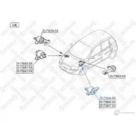 Подушка двигателя STELLOX F5 KCOL Chevrolet Aveo (T250) 1 Седан 4057276149519 25-73044-SX