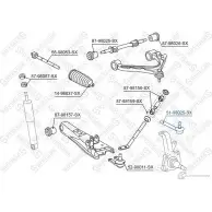 Рулевой наконечник STELLOX Toyota Hiace (H100) 4 Автобус 2.7 (RCH13. RCH23) 144 л.с. 2001 – 2006 R HRQX 51-98025-SX 4057276194090