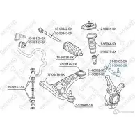 Рулевой наконечник STELLOX 4057276194526 Toyota Yaris (XP10) 1 1999 – 2005 8 YWSS6T 51-98068-SX