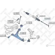 Рулевая тяга STELLOX 55-00358-SX Audi TT (8N3) 1 Купе 1.8 T Quattro 180 л.с. 1998 – 2006 VL COX 4057276206892