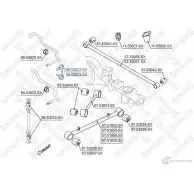 Стойка стабилизатора STELLOX Kia Sorento (JC, BL) 1 2002 – 2009 O5X03 5 4057276220652 56-53022-SX