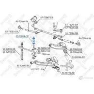 Втулка стабилизатора STELLOX Mitsubishi Pajero 2 (V23, V43, V23C) Внедорожник 2д 2.5 TD 4WD (V24C. V24W) 99 л.с. 1990 – 2000 I 79P0G 56-72014-SX 4057276221345