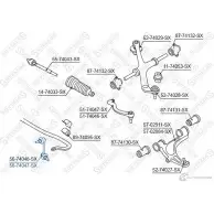 Стойка стабилизатора STELLOX 56-74047-SX MR XDU 4057276222113 Opel Movano (A) 1 Фургон 1.9 DTI (FD) 80 л.с. 2000 – 2001