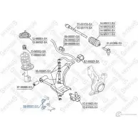 Стойка стабилизатора STELLOX 4057276222151 3614905 T V00XG 56-98001-SX - Изображение 2