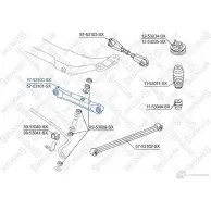 Рычаг подвески STELLOX 40 99A Kia Shuma (FB) 2 1997 – 2004 4057276234840 57-53100-SX