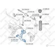 Рычаг подвески STELLOX R AX1K 4057276236516 57-71072-SX 3615870 - Изображение 2