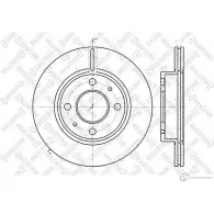 Тормозной диск STELLOX RH L0C 4057276243132 Nissan Sunny (Y10) 3 Фургон 6020-2232V-SX