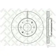 Тормозной диск STELLOX 4057276243996 Mitsubishi W Y5IN 6020-3032V-SX