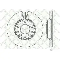 Тормозной диск STELLOX VOR2 L Mazda 6 (GY) 1 Универсал 2.0 DI 143 л.с. 2005 – 2007 6020-3245V-SX 4057276244276