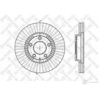 Тормозной диск STELLOX Mazda MPV 4057276244290 HF5TP J 6020-3247V-SX