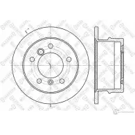 Тормозной диск STELLOX 4057276244559 6020-3337-SX YDWG P6 Volkswagen LT (2DB, 2DE, 2DK) 2 Автобус