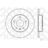 Тормозной диск STELLOX 4057276245259 Opel Astra (G) 2 Купе 1.8 16V (F07) 125 л.с. 2000 – 2005 UM QMZB 6020-3631-SX