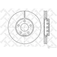 Тормозной диск STELLOX D G1CN Audi A6 (C4) 1 Седан 2.8 163 л.с. 1995 – 1996 6020-4743V-SX 4057276246638
